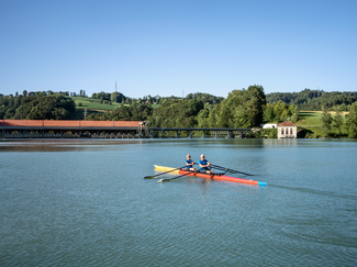 Ruderboot auf dem Wohlensee